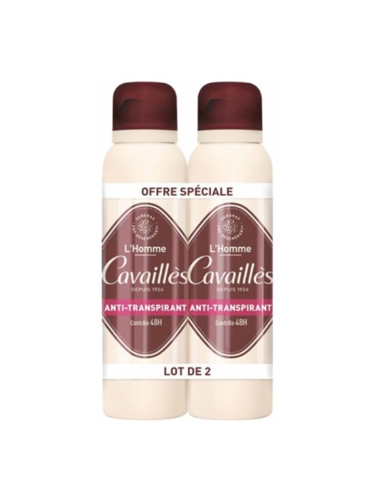 Rogé Cavailles ABSORB+ HOMME Déodorant anti-transpirant 48h spray, lot 2x150ml