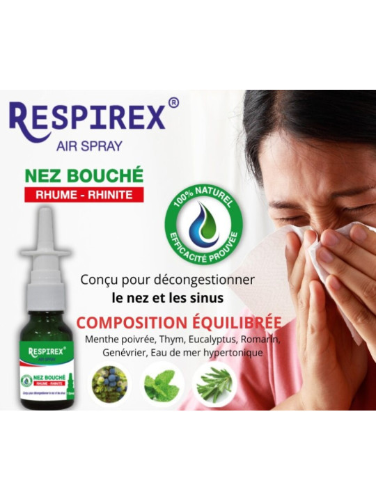 RESPIREX SPRAY NEZ BOUCHE 15ML