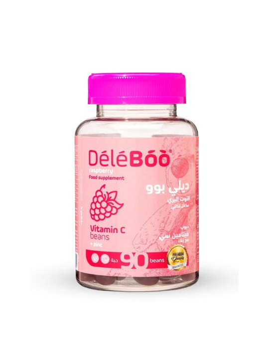 DELEBOO VIT C+ZINC (RASPBERRY) BT/90