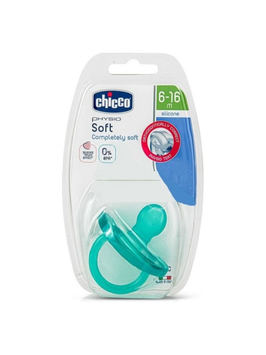 CHICCO SUCETTE PHY-SOFT VERT SIL 6-12M+