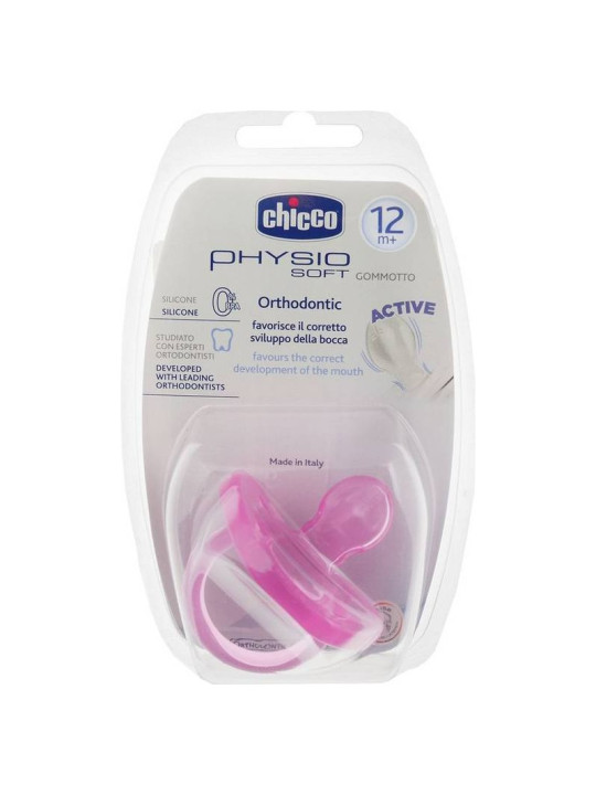 CHICCO SUCETTE PHY-SOFT ACTIV ROSE 12M+