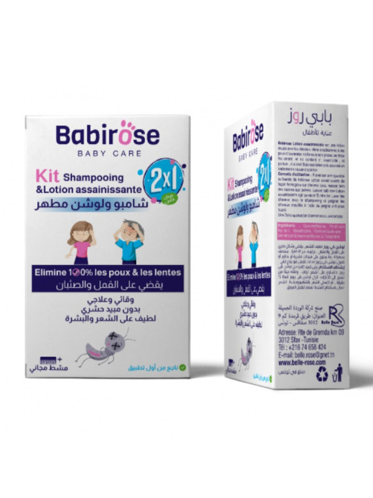 BABIROSE KIT SHAMPOOING +LOTION ANTI-POUX