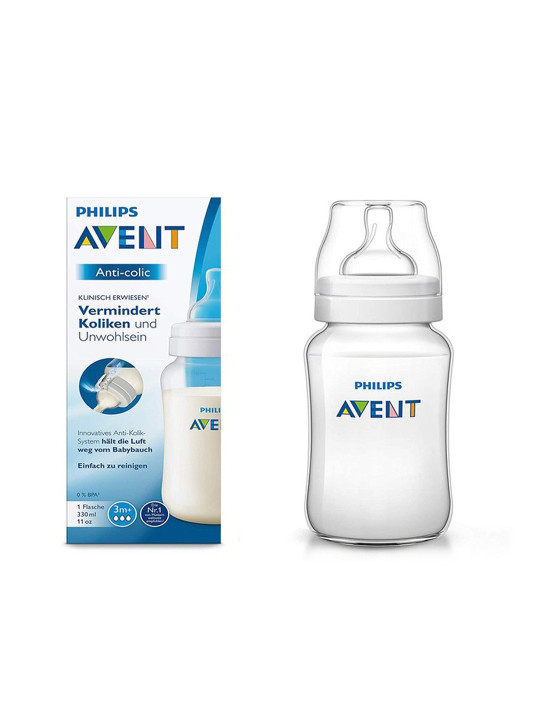 Avent  Biberon anti colique 3m+   330ML SCF816/61