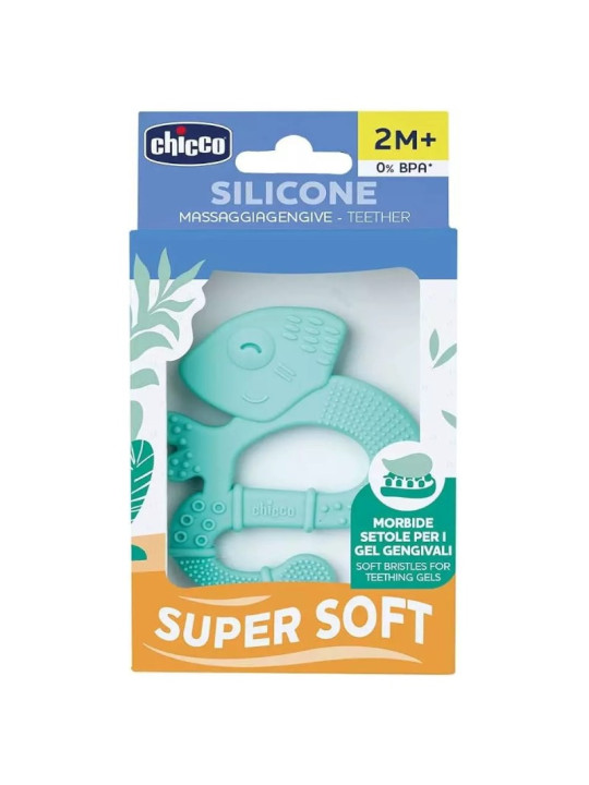 Chicco anneau de dentition iguane 2M+ bleu