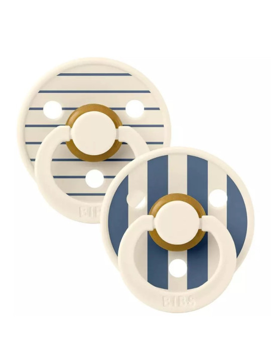 BIBS Colour Studio Pin – Ivory Steel Blue Mix (6+m)