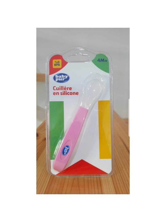 BABY PUR cuillère en silicone 4m+ (ROSE+BLEU)96