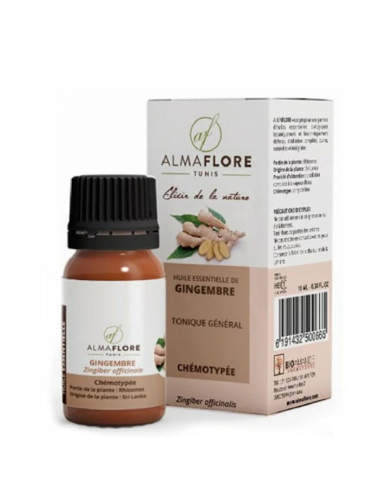 ALMAFLORE huile essentielle  de gingembre 10 ml
