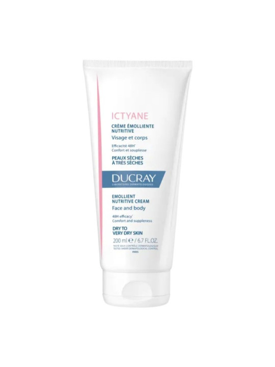 DUCRAY ICTYANE CREME EMOLLIENTE NUTRITIVE VISAGE ET CORPS 200ML