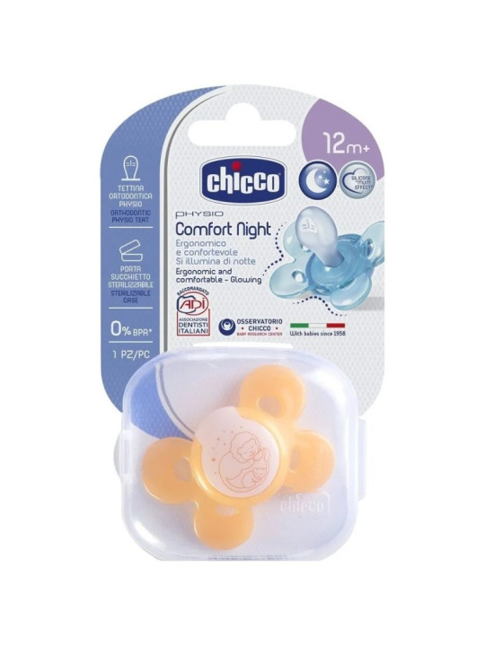 CHICCO SUCETTE  PHYSIO COMFORT ORANGE 12M+