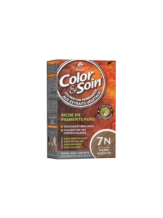 3 CHÊNES COLOR & SOIN COLORATION - 7N BLOND NOISETTE