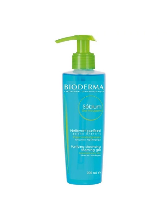 BIODERMA sebium gel moussant pompe 200ml