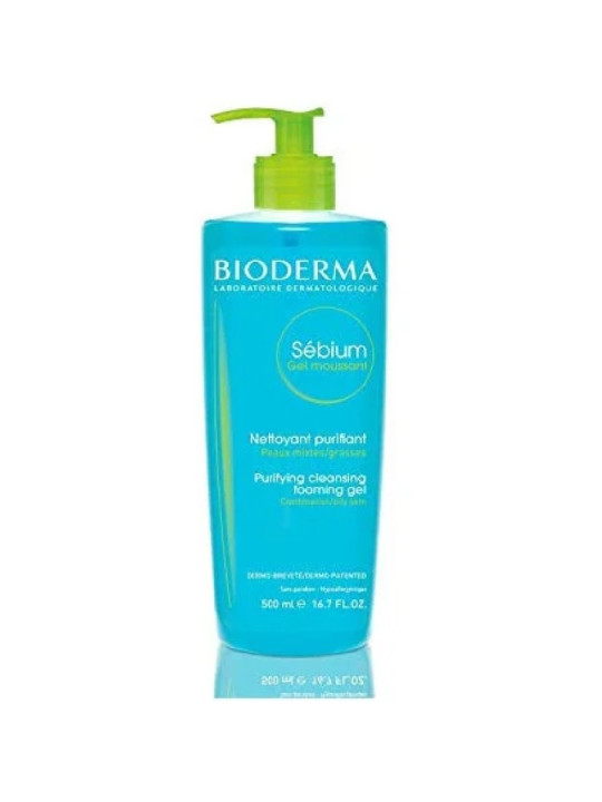 BIODERMA sebium gel moussant pmg pompe 500ml
