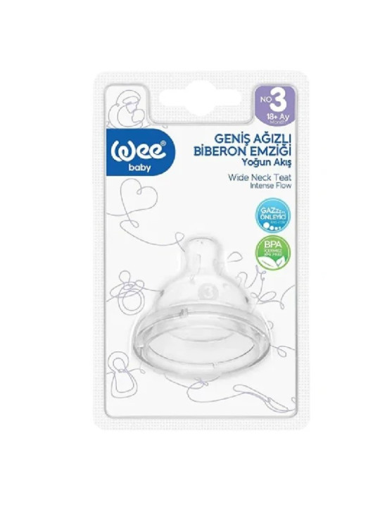 WEE BABY  tetine silicone large n°3 ref.854-f