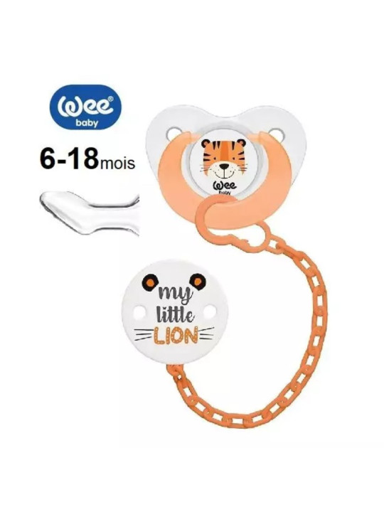 WEE Baby  sucette +chaine (6-18) ref.372