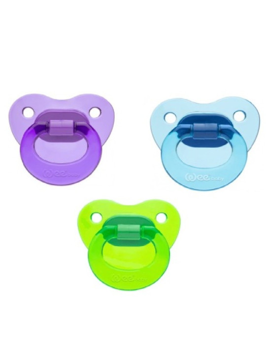 WEE BABY sucette  orthodontique coloree n°2 ref.112-f