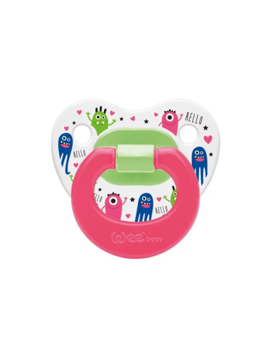 WEE BABY sucette en silicone orthodontique coloree n°1 ref.111-f