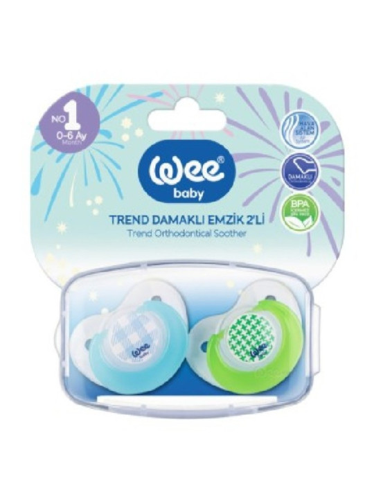 wee baby sucette double orthodontique n°1 ref.154