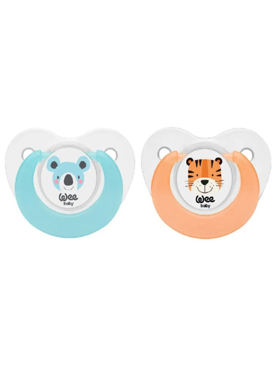 WEE BABY  sucettes double coloree avec figure n°2 ref.320