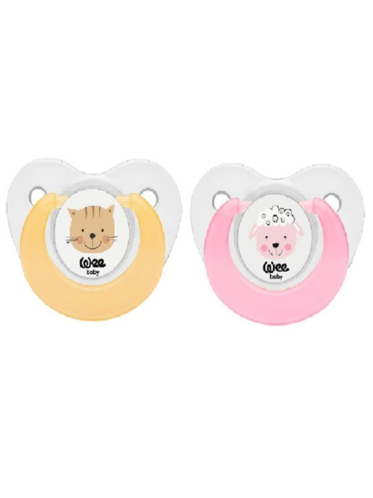 WEE BABY sucettes double  coloree avec figure n°1 ref.319