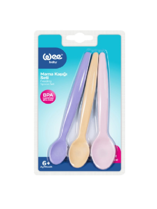 WEE BABY set de 3 cuillères en plastique ref.123