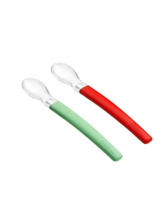 WEE BABY set de 2 cuilleres silicone ref.122-f