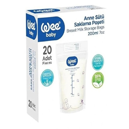 WEE BABY tire lait manuelle + 20 sac de stockage de lait