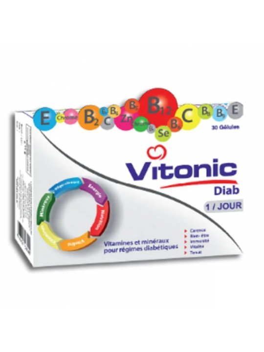 VITONIC DIAB VITAMINES POUR DIABETIQUE BT/30