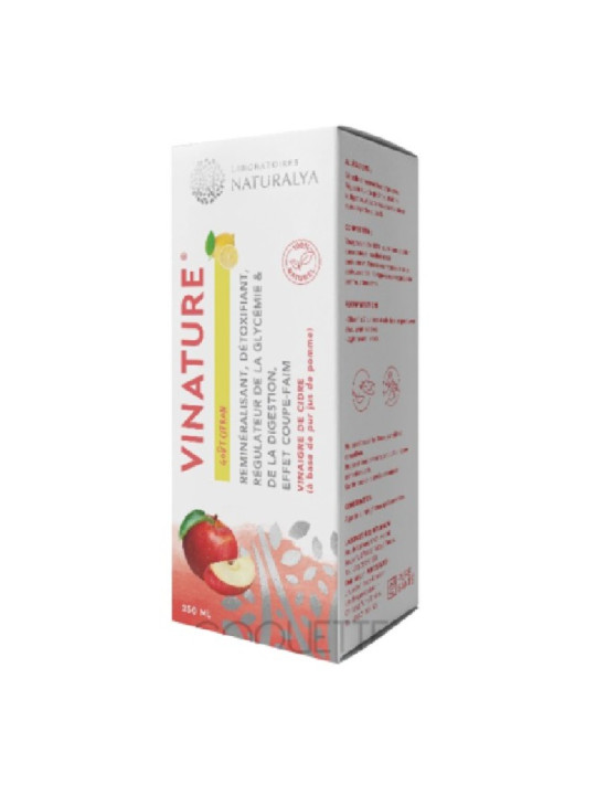NATURALYA vinature vinaigre de cidre gout citron 250 ML