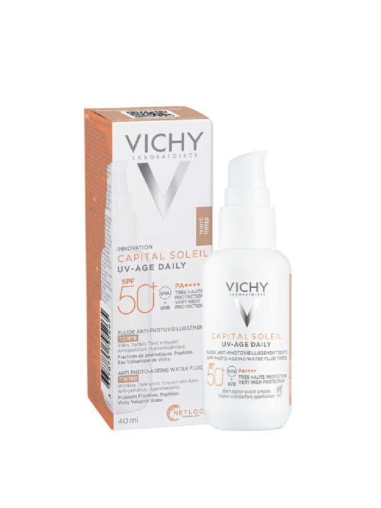 Vichy Capital soleil SPF 50+ Fluide solaire teinté anti-age teinte 40ML