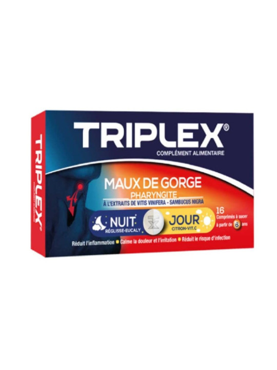 TRIPLEX Maux de Gorge Jour et Nuit  BT/16