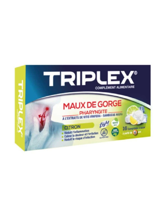TRIPLEX Maux de Gorge Citron  BT/16