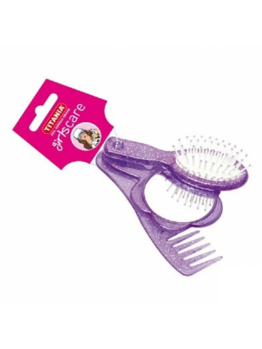 TITANIA set brosse peigne pour sac 1309