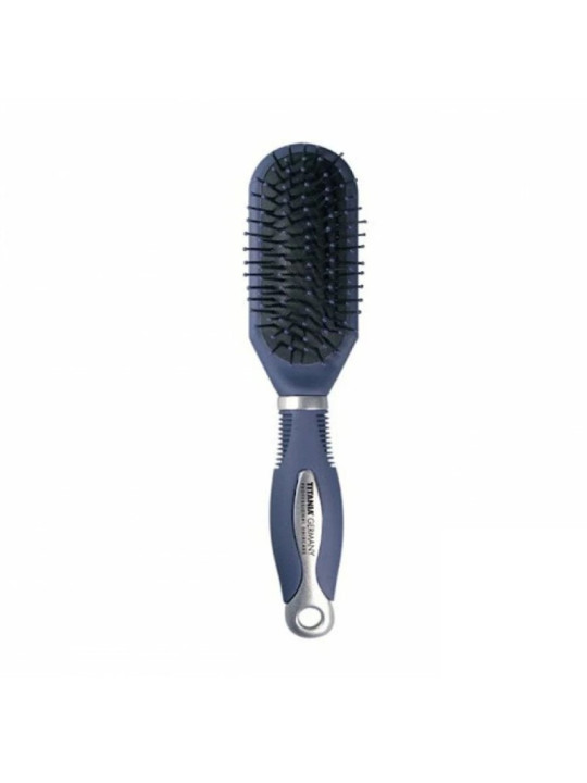 TITANIA brosse pneumatique bleue 7 rangees 23,5cm