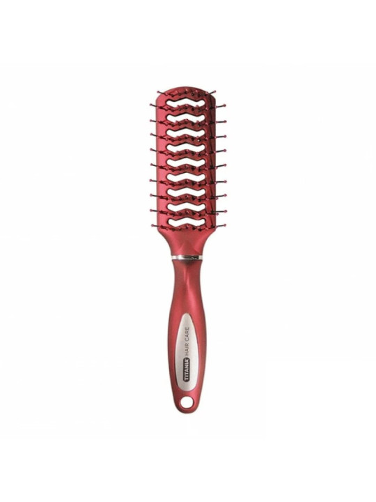 TITANIA brosse double tunnel 9 rangees 24cm 1634