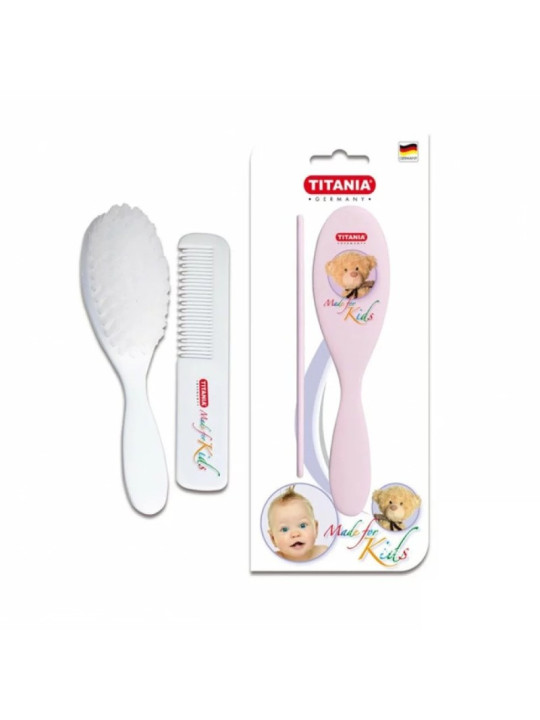 TITANIA Set Brosse + Peigne Bebe - 1295/B