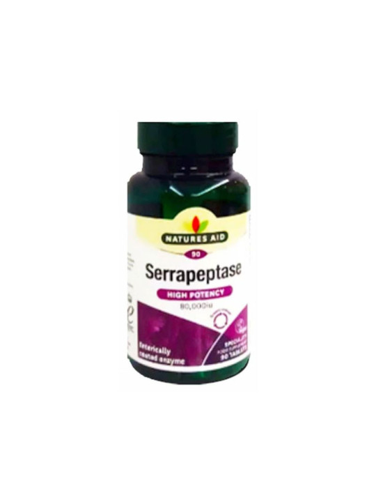NATURES AID SERRAPEPTASE 90 GELLULES