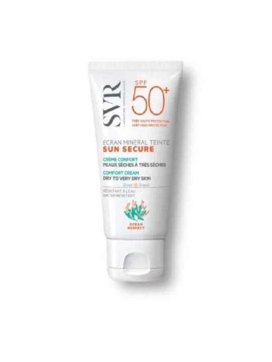 SVR SUN SECURE ECRAN MINERAL TEINTE PEAUX SÈCHES A TRÈS SÈCHES SPF50+ 50ML