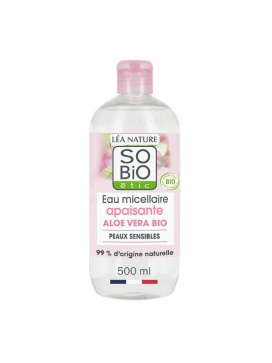 SO'BIO ETIC Eau Micellaire Apaisante Aloe Vera & Rose 500ML