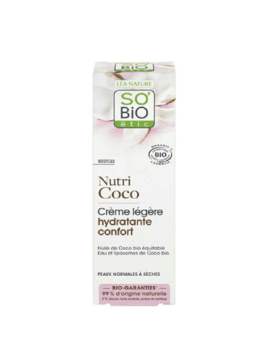 SO'BIO ETIC Crème Légère Hydratante Confort 50ML