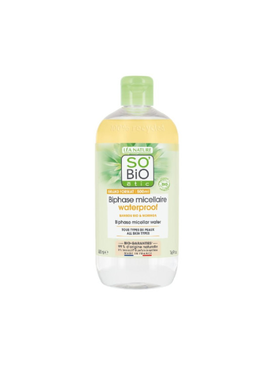 SO'BIO ETIC Eau Micellaire Biphasée - Pur Bamboo 500ML