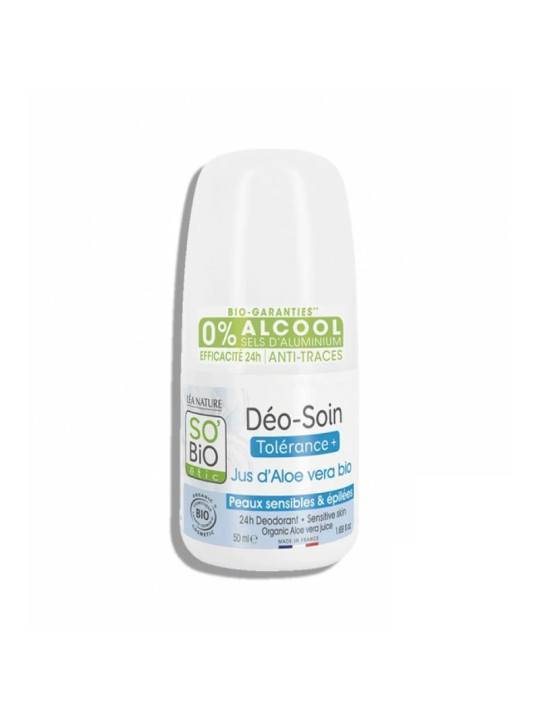 SO BIO DEO SOIN TOLERANCE + PEAUX SENSIBLES ET EPILEES AU ALEOVERA 50ML