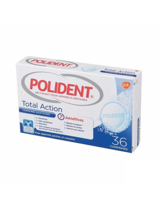 POLIDENT TOTAL ACTION  36 COMPRIMES