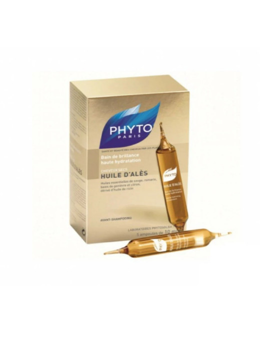 PHYTO huile d'alès bain de brillance haute hydratation