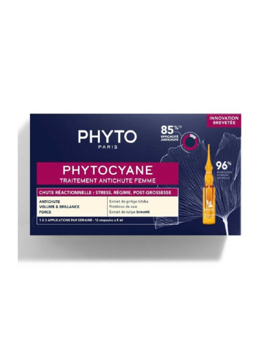 PHYTO Ampoule soin anti-chute -  cyane B/12