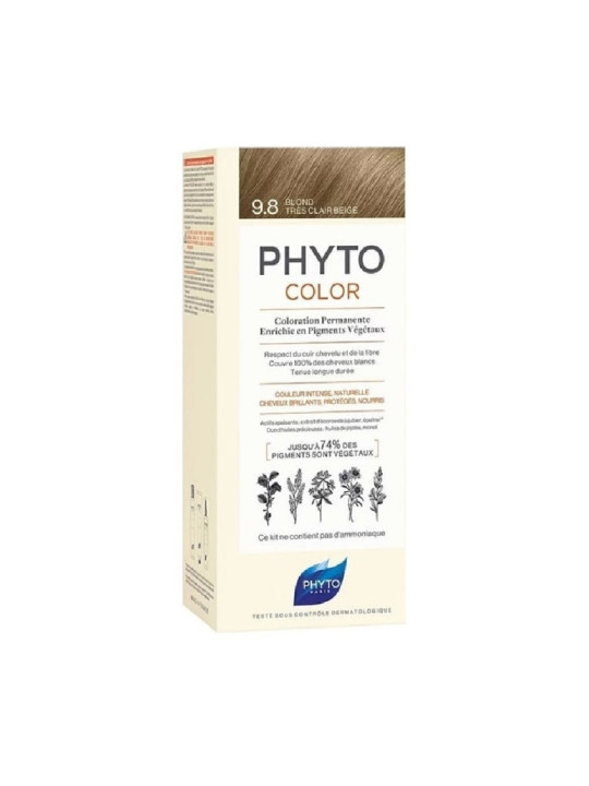 PHYTO color 9.8 blond tres claire beige 1 kit