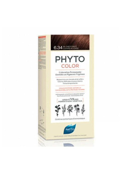PHYTO color 6.34 blond foncé cuivré intense