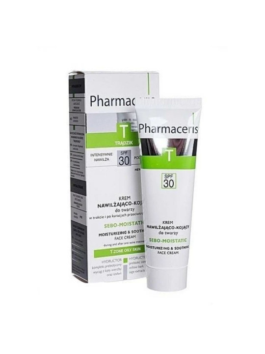 pharmaceris t sebo-moistatic crème hydratante apaisante spf30