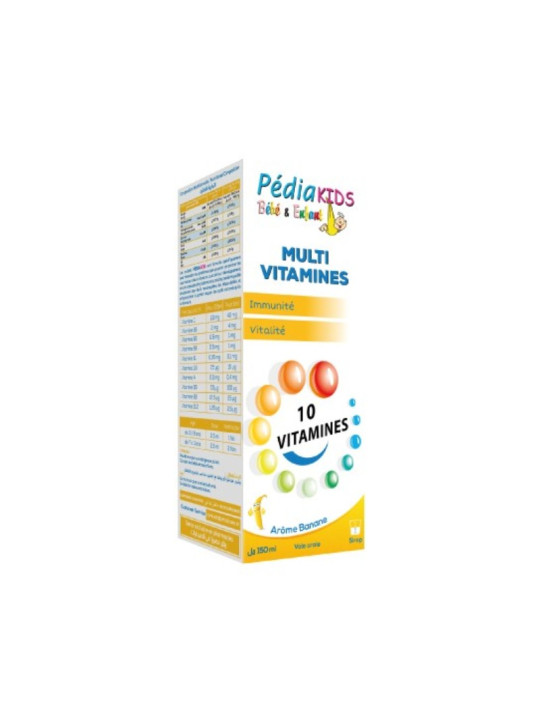 PEDIAKIDS MULTI VITAMINES BANANE SIROP 150 ML