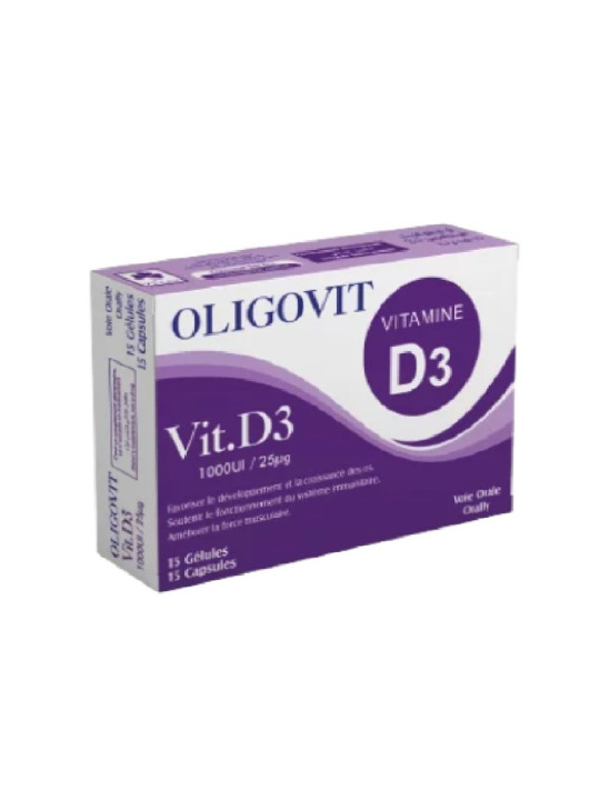 vital oligovit vitamine D3 bt/15 gelules