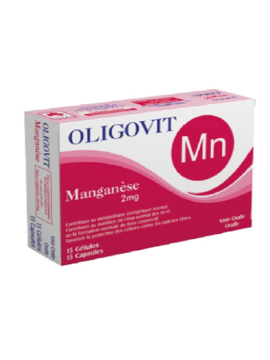 VITAL Oligovit manganèse 2mg bt/15 gelules